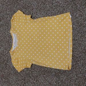 Yellow and White Polka Dot Young Hearts Shirt